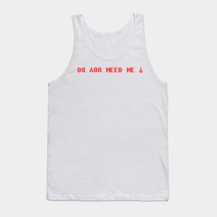 Do you love me Meme Red Errorsans Tank Top